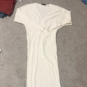 Banana Republic Cream Long Sleeve Dress